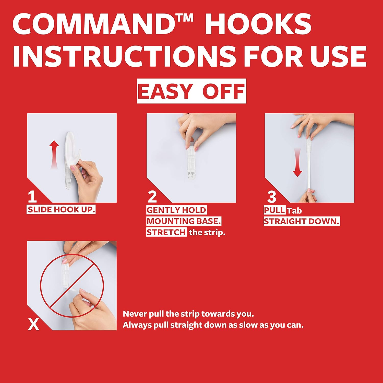 Command Large Utility Hook, Pack of 1 Hook and 2 Adhesive Strips, White - Damage Free Hanging - Holds up to 2.2kg-10