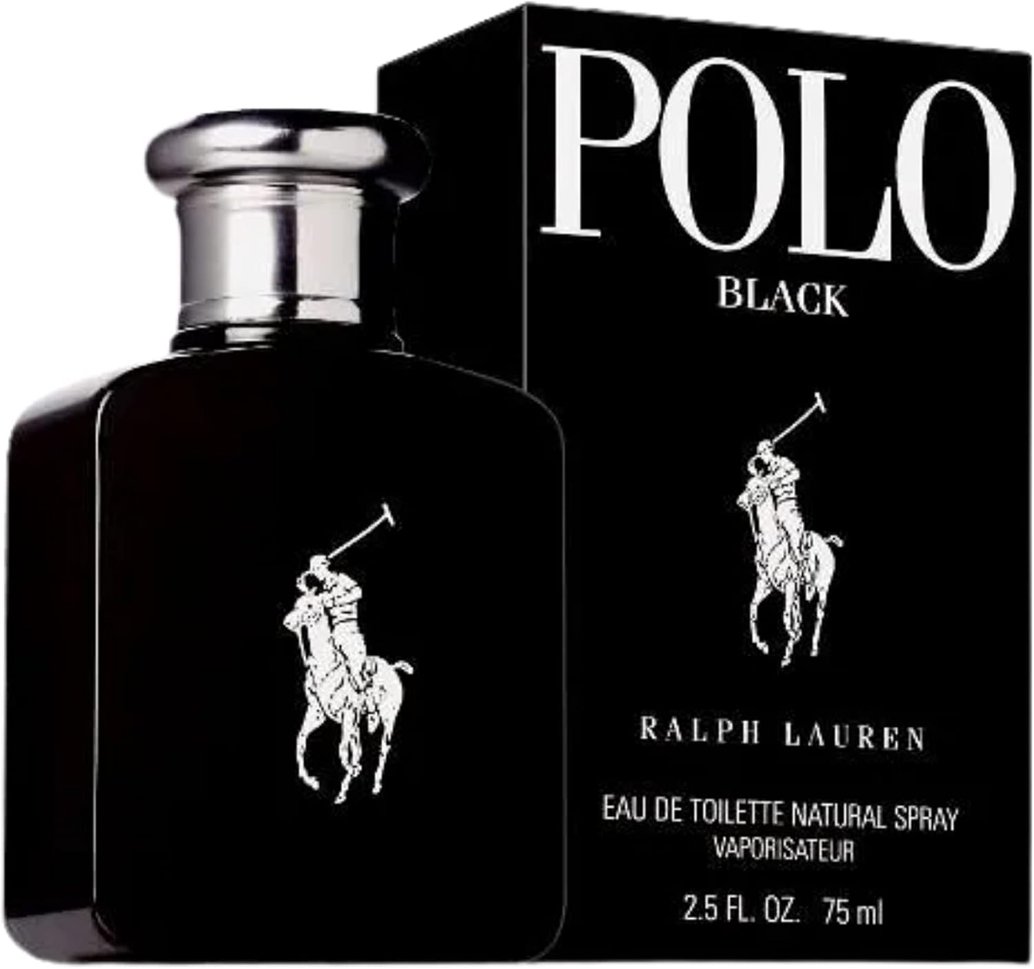 Polo Black by Ralph Lauren Eau De Toilette For Men, 75ml-1