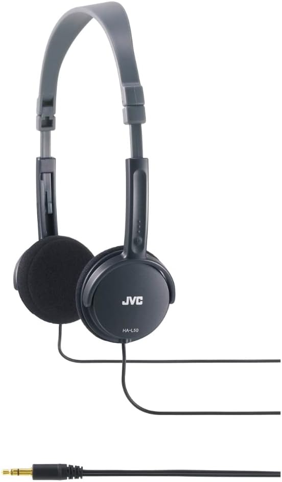 JVC Wired Lightweight Headphones - Black, ‎HA-L50-B-E-0