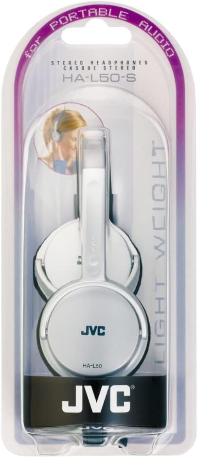 JVC Wired Lightweight Headphones - Black, ‎HA-L50-B-E-5