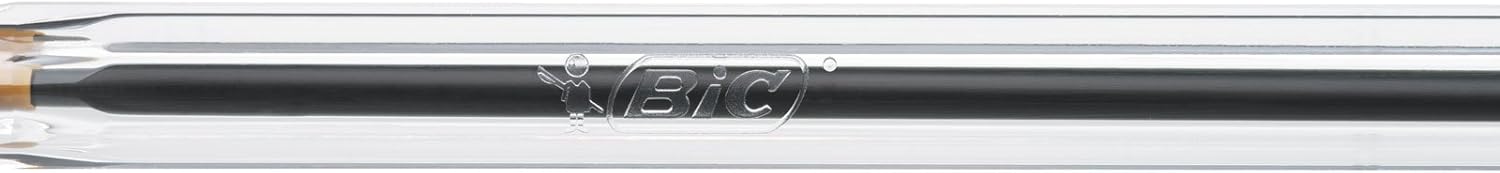 BIC Cristal Original Smudge Free Ballpoint Pens, Ideal for School, Black, Medium Point (1.0mm), Pack of 50-3