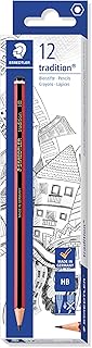 STAEDTLER 110-HB Tradition Graphite Pencil for Drawing & Sketching - HB (Box of 12)