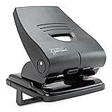 Rapesco PF835PB2 Germ-Savvy Antibacterial, Heavy Duty 835-P 2-Hole Punch, 40 Sheet Capacity, Black