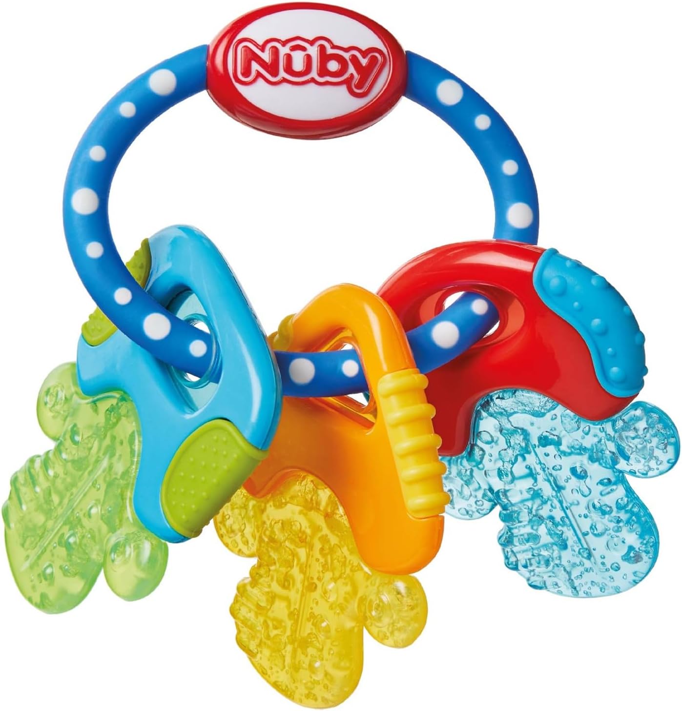 Nuby IcyBite™ Keys – Soothing Teether | Multiple Teething Surfaces | Refrigerator Safe | Suitable from 3 Months Plus-0