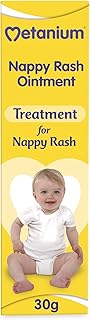 Metanium Nappy Rash Ointment - Treatment of Nappy Rash - Helps Relieve Irritation & Redness - Gentle On Newborn Skin - 30 g (Pack of 1)