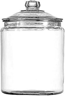 Anchor Hocking Glass Storage Pot Heritage, White, 23 x 23 x 34.5 cm