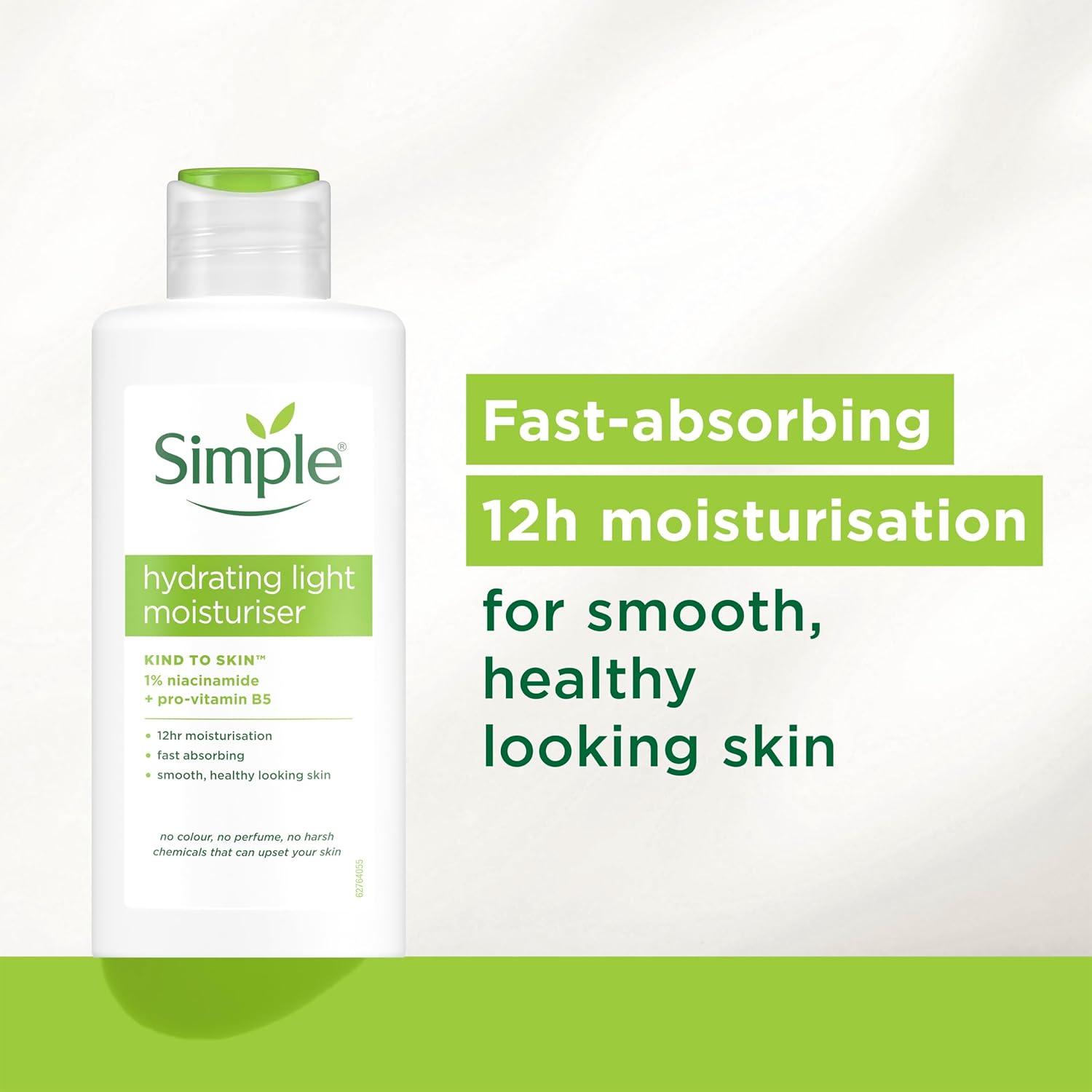 Simple Kind to Skin Hydrating Light Moisturiser Skin Care Product with Pro-Vitamins B5 and E for 12-Hour Moisturisation 125 ml-2