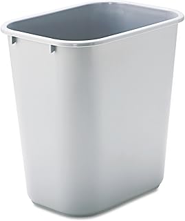 Rubbermaid Commercial Products Waste Basket Medium 26L Grey FG295600GRAY