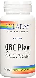 SOLARAY QBC Plex | Quercetin, Bromelain and Vitamin C | 60 VegCaps, (Pack of 1)