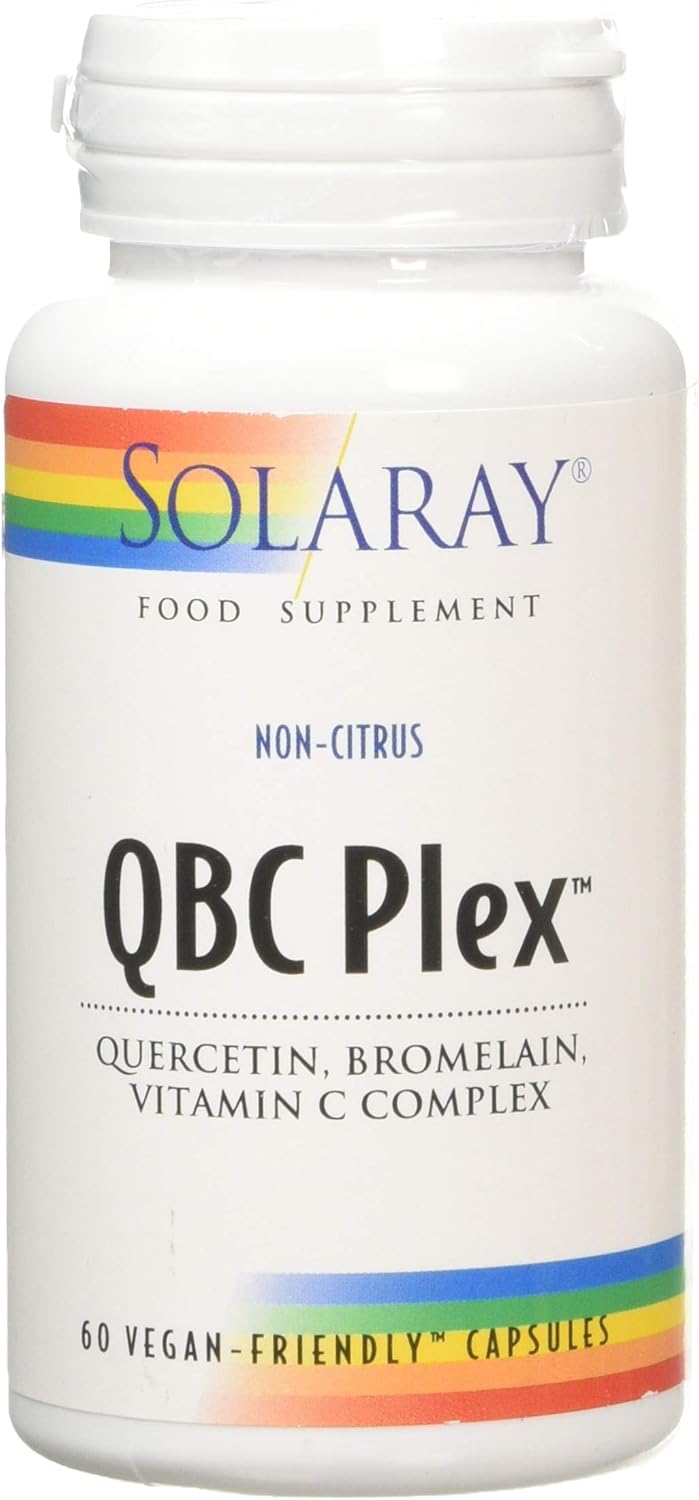 SOLARAY QBC Plex | Quercetin, Bromelain and Vitamin C | 60 VegCaps, (Pack of 1)-0