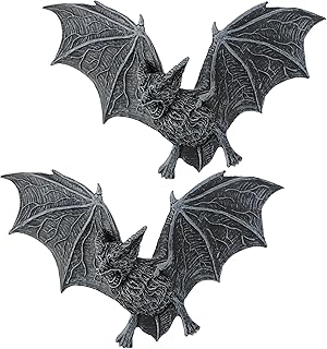 Design Toscano PD0054 the Vampire Bats of Castle Barbarosa Wall Sculptures - Set of 2