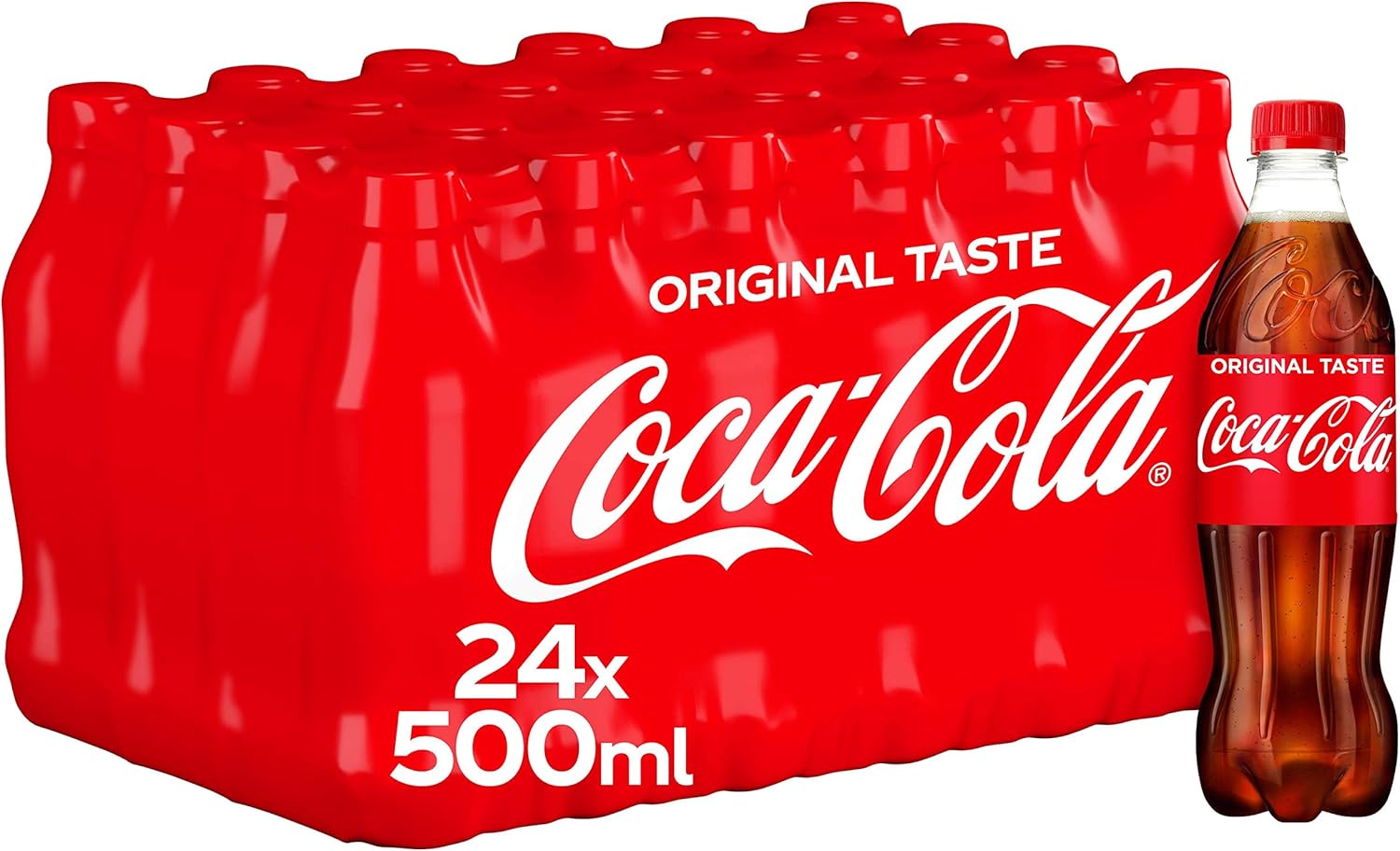 Coca-Cola Original Taste 24 x 500ml Bottles-0