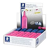 STAEDTLER 364-23 Textsurfer Classic Highlighter - Pink (Box of 10)