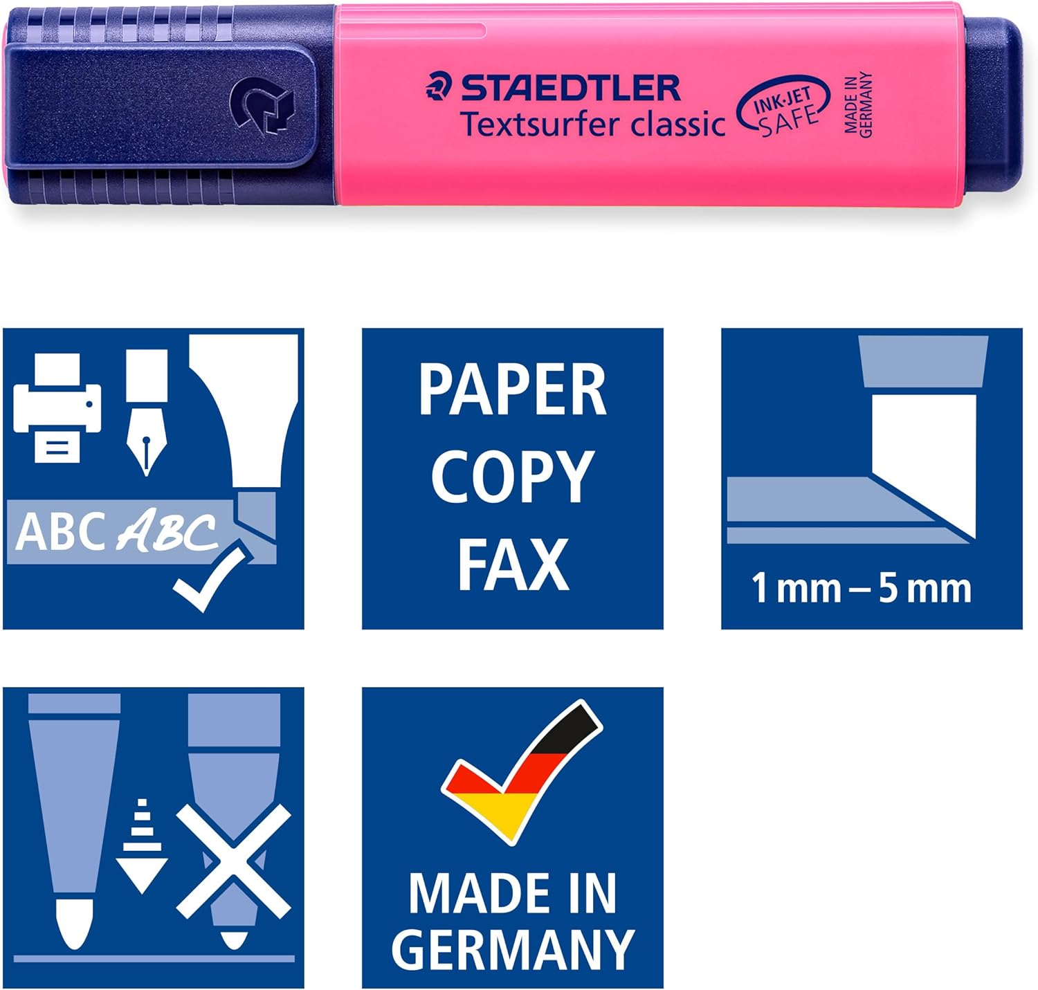 STAEDTLER 364-23 Textsurfer Classic Highlighter - Pink (Box of 10)-4