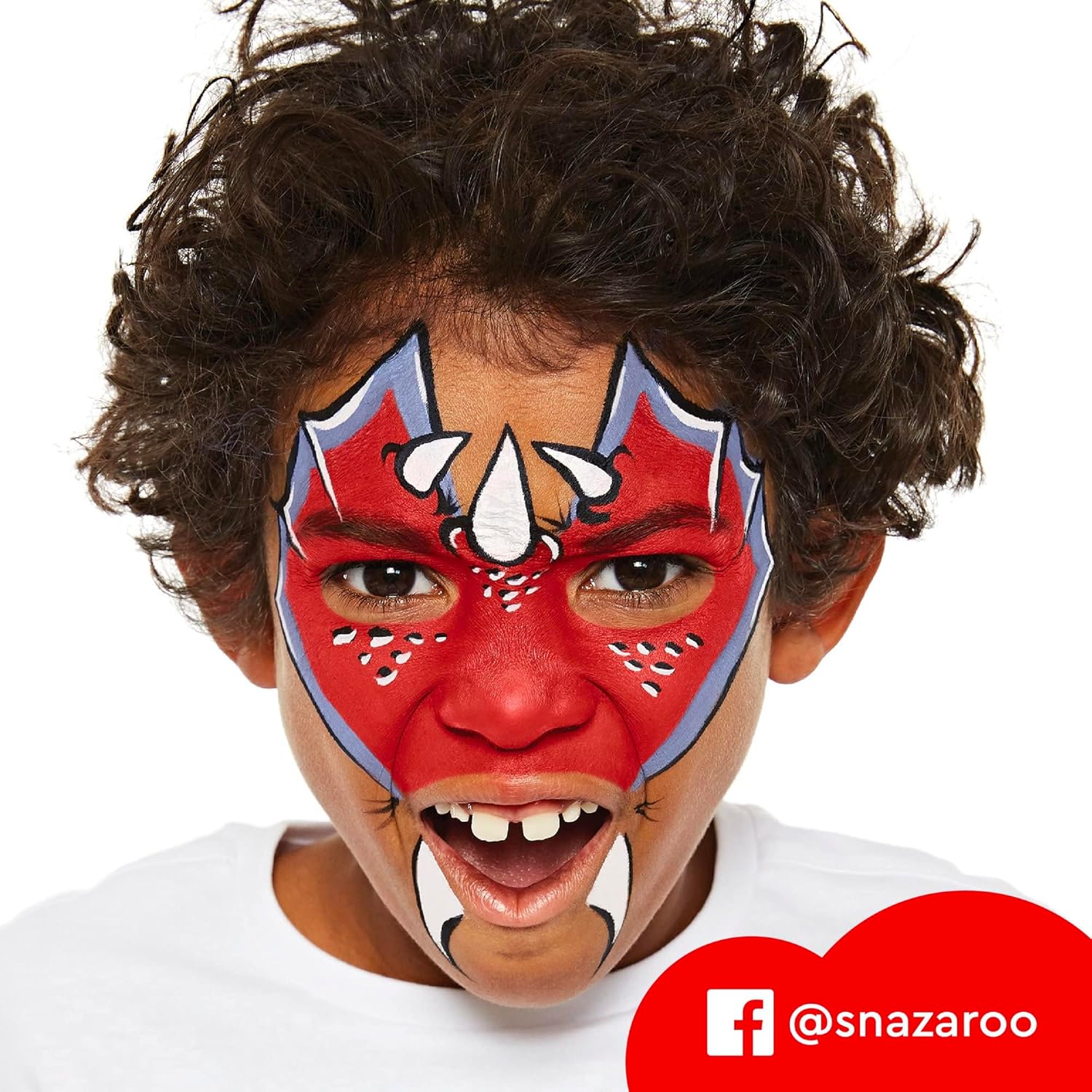 Snazaroo Face Painters Kit for Kids & Adults, 28 Pieces, 10 Colours, Brushes, Glitter Gels, Sponges, Guide, Water Based, Easily Washable, Non-Toxic, Makeup, Body Painting-7