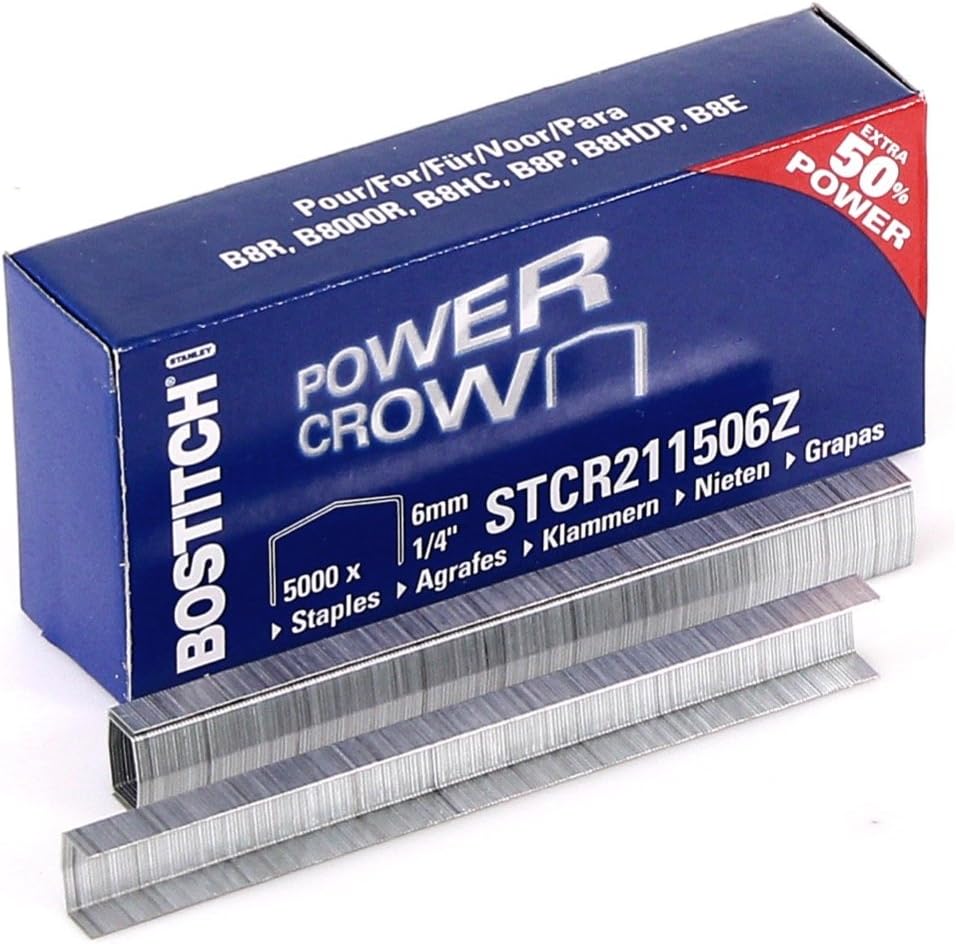 Bostitch STCR211506Z Staples for B8 Flat Clinch / B8 New Gen / B8 Mini / B8 Classic Quantity per Pack 5000 Staples Thickness 11 x 6 mm-1