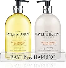 Baylis & Harding Sweet Mandarin & Grapefruit Hand Wash and Lotion Set (Pack of 1) - Vegan Friendly