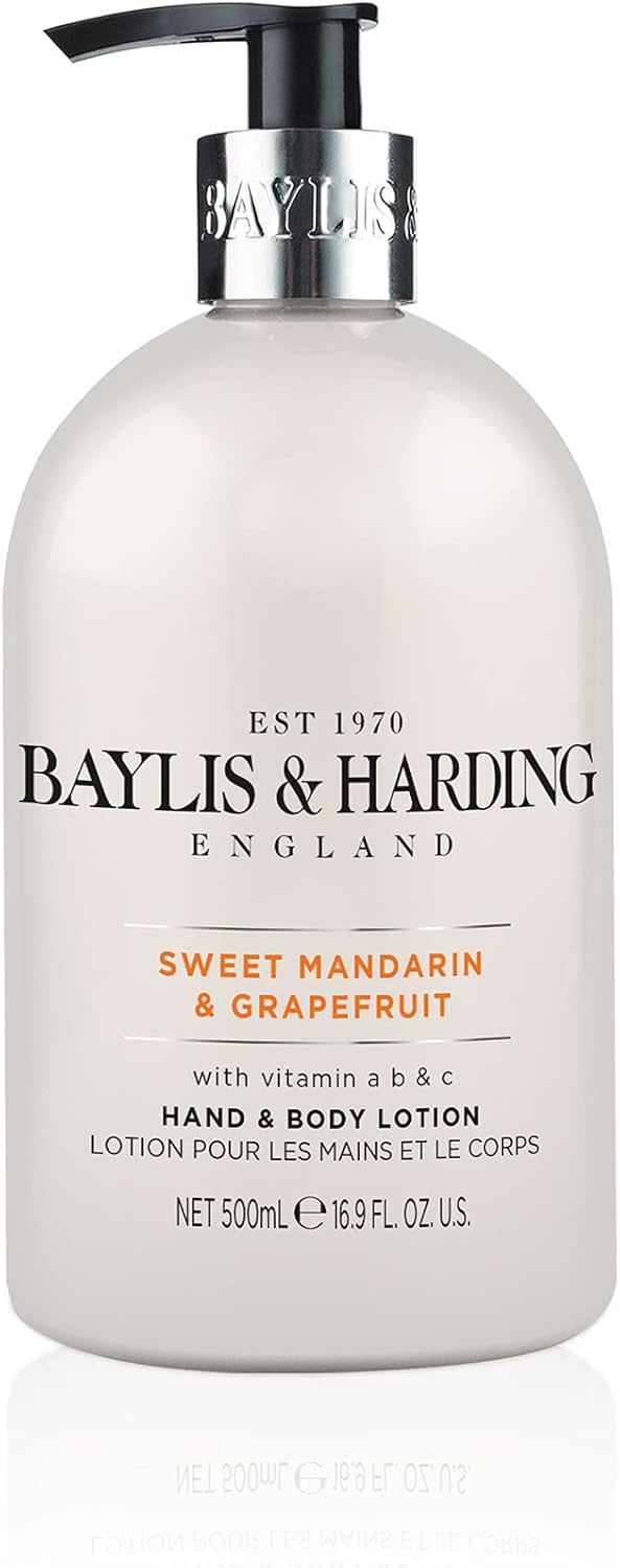 Baylis & Harding Sweet Mandarin & Grapefruit Hand Wash and Lotion Set (Pack of 1) - Vegan Friendly-1