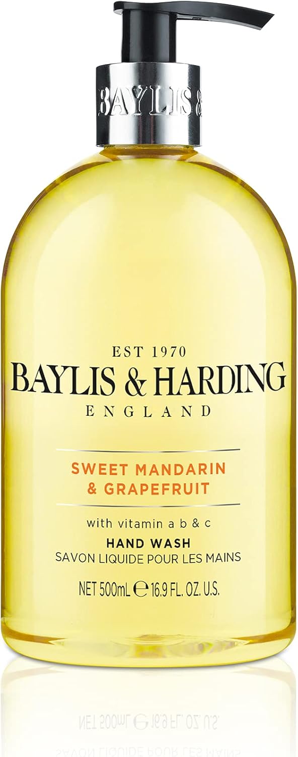 Baylis & Harding Sweet Mandarin & Grapefruit Hand Wash and Lotion Set (Pack of 1) - Vegan Friendly-2