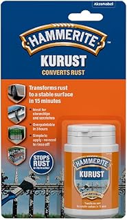 Hammerite Kurust Rust Remover for Metal. Rust Treatment and Rust Converter for Metal Interior and Exterior to Remove Brown Spots - 90ml