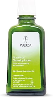 Weleda Aknedoron Cleansing Lotion, Tackles bacteria which cause spots, Problem Skin, Deep Cleansing & Purifying, Certified Natural, Organic, 100 ml