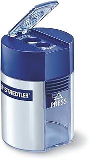 STAEDTLER 512 001 Double-Hole Tub Sharpener for Graphite & Colour Pencils up to 10.2mm Diameter (1 x Sharpener)