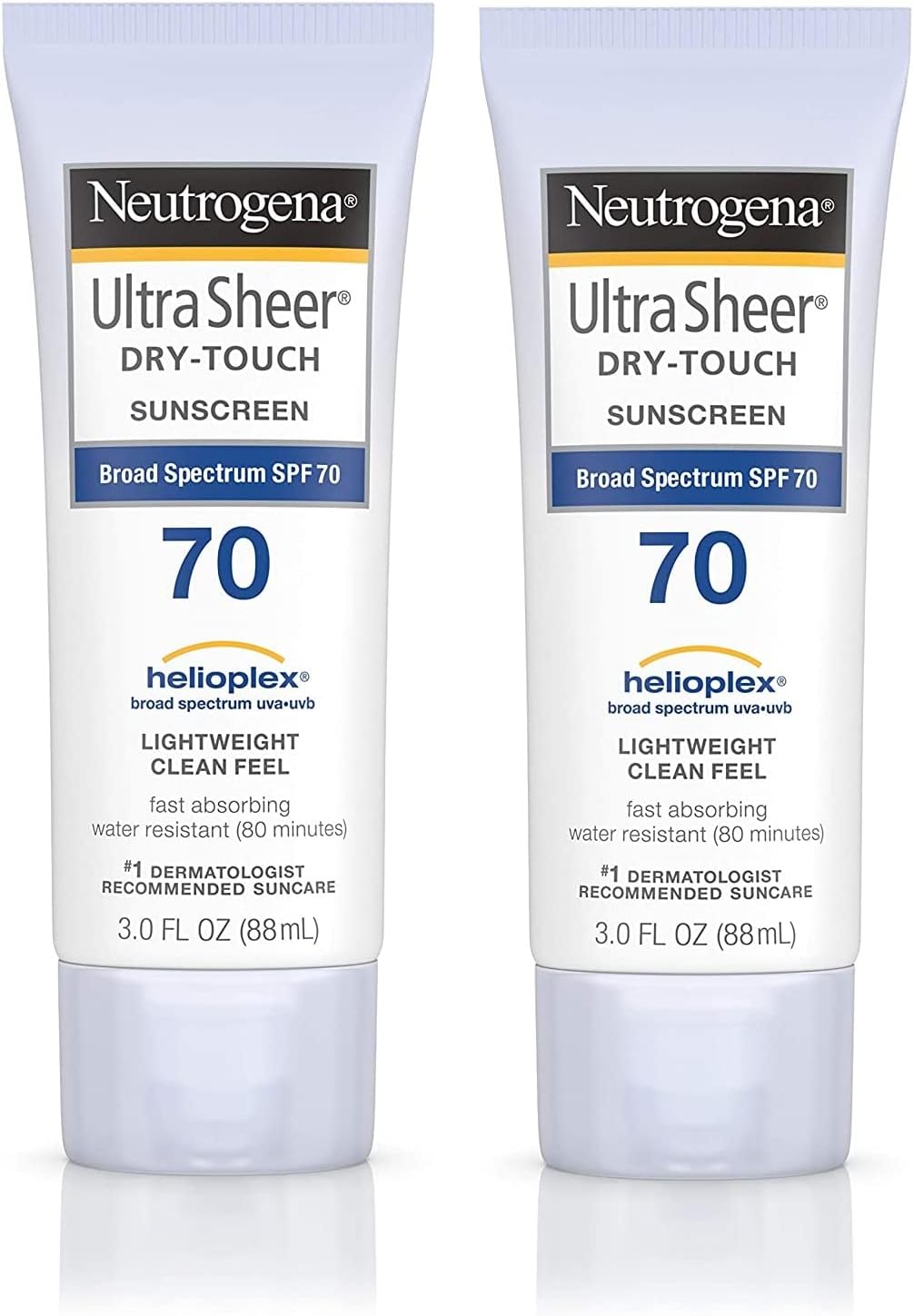 Neutrogena Ultra Sheer Dry-Touch Sunscreen, SPF 70, 88 mL (Pack of 2)-0