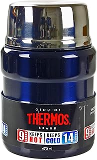 Thermos 183270 Stainless King Food Flask, Midnight Blue, 470 ml