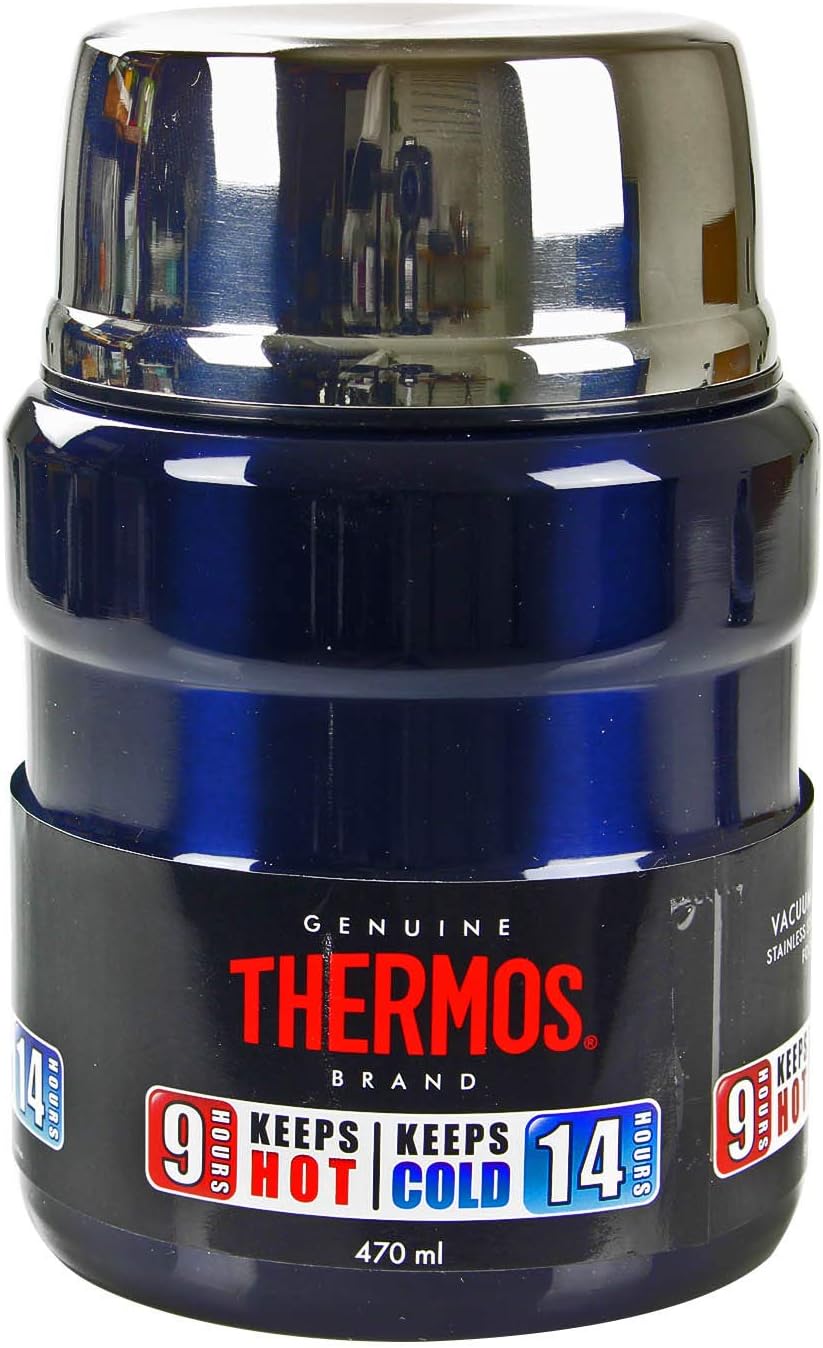 Thermos 183270 Stainless King Food Flask, Midnight Blue, 470 ml-0