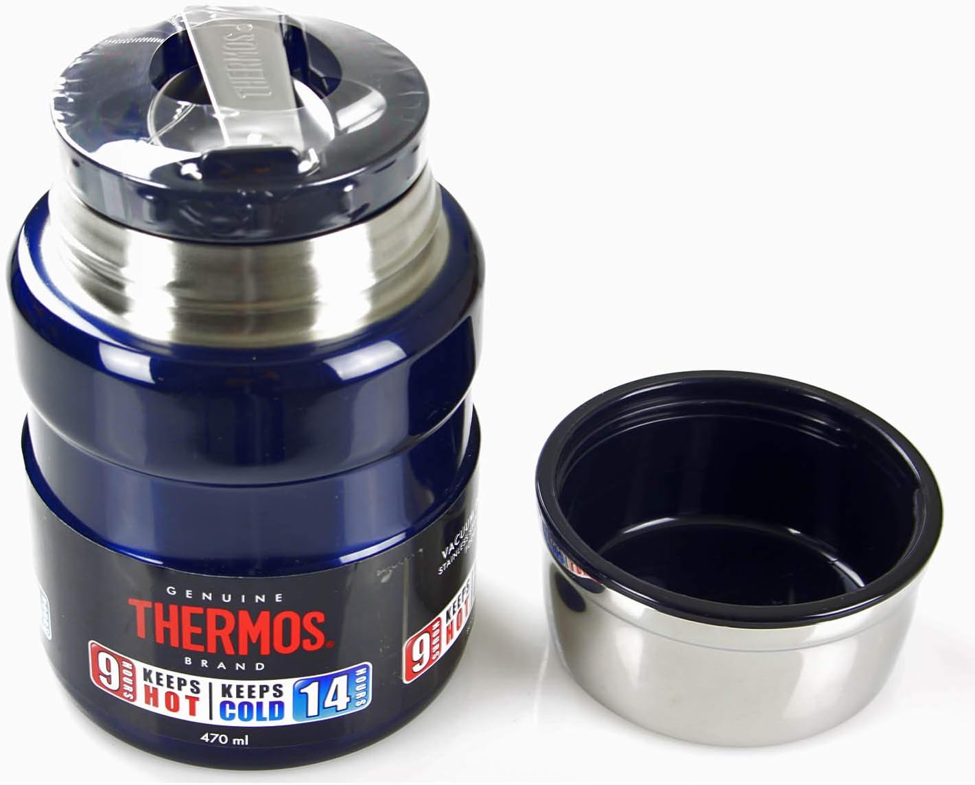 Thermos 183270 Stainless King Food Flask, Midnight Blue, 470 ml-2