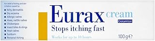 Eurax Itch Relief Cream, Ideal For Dry Skin Conditions, Allergic Rash, Chickenpox, Anti-Itch Cream, Hydrating Relief for Itchy, Irritated Skin, Dermatologist Recommended, 1 x 100g