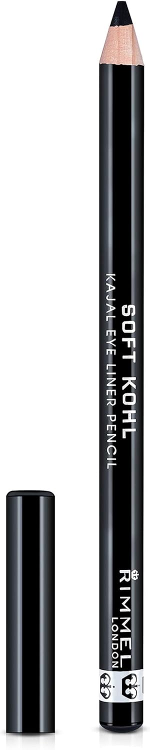 Rimmel London Soft Kohl Smudge-proof Eyeliner Pencil, Jet black, 1.2 g-0