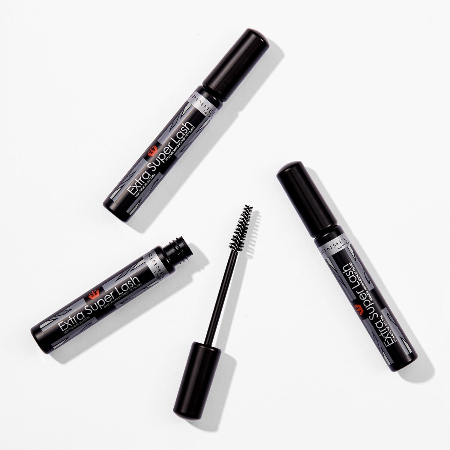 RIMMEL LONDON - Extra Super Lash Building Mascara - Defines, Lengthen & Curl Lashes - With Hydrogel For Healthy Looking Finish - Enriched With Vitamin E - No Clumping - 101 Black Black-2