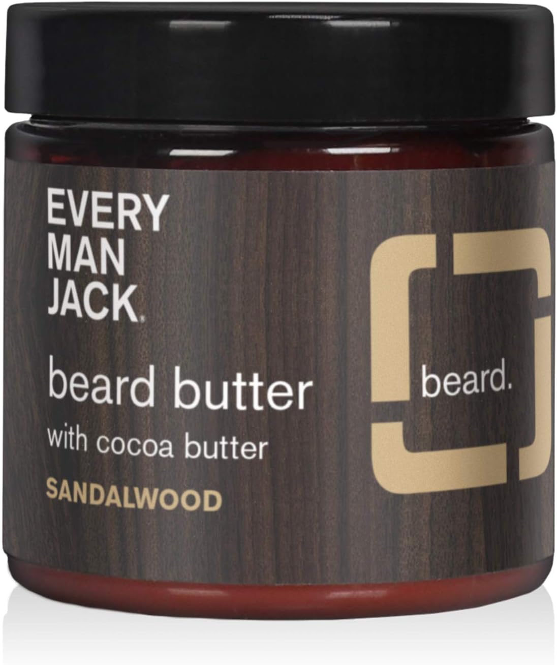 Every Man Jack Beard Butter - Sandalwood | 120 ml - 1 Jar | Naturally Derived, Parabens-free, Pthalate-free, Dye-free, and Certified Cruelty Free-0