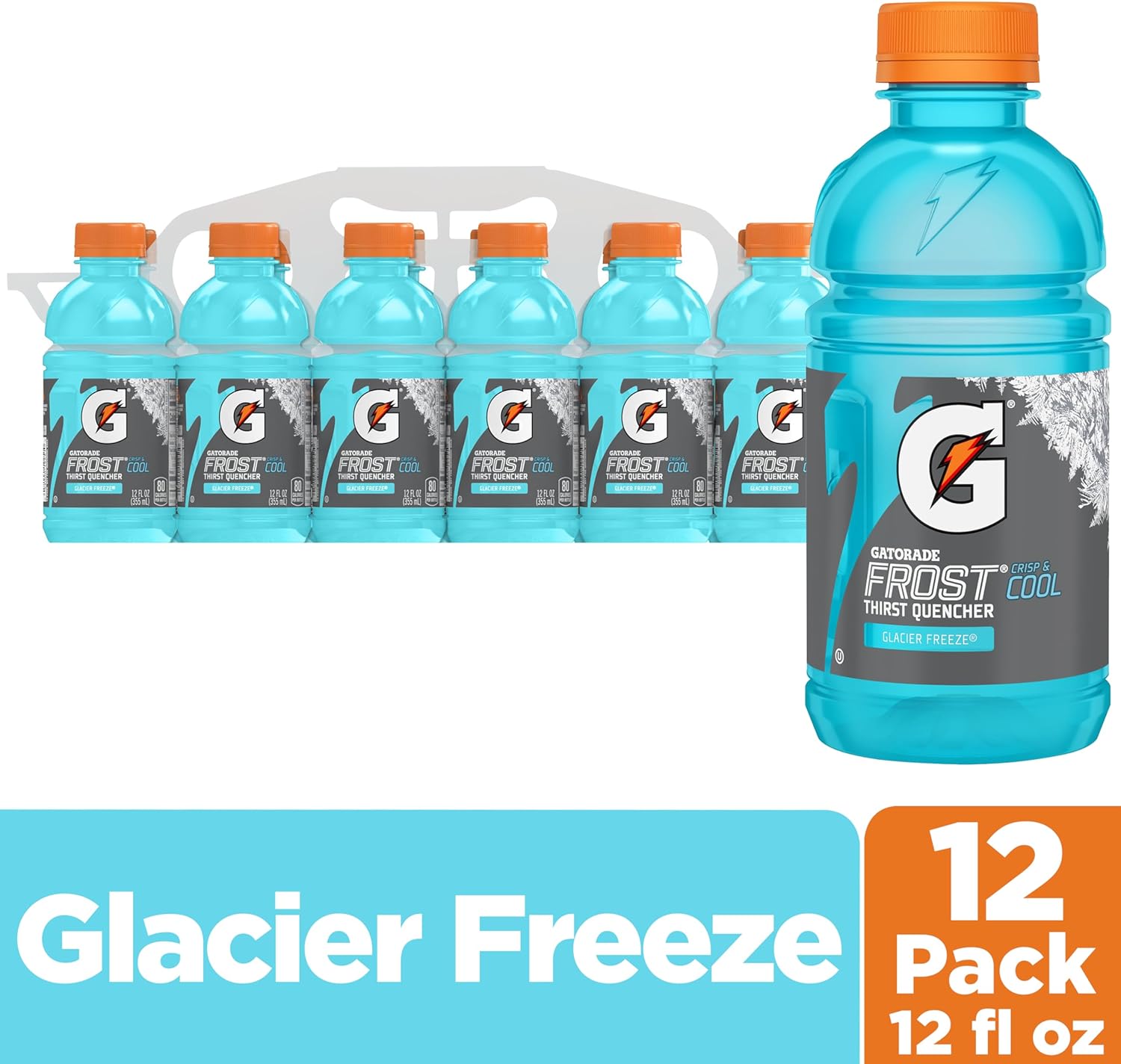 Gatorade Thirst Quencher, Frost Glacier Freeze, 12 Fl Oz (pack of 12)-1