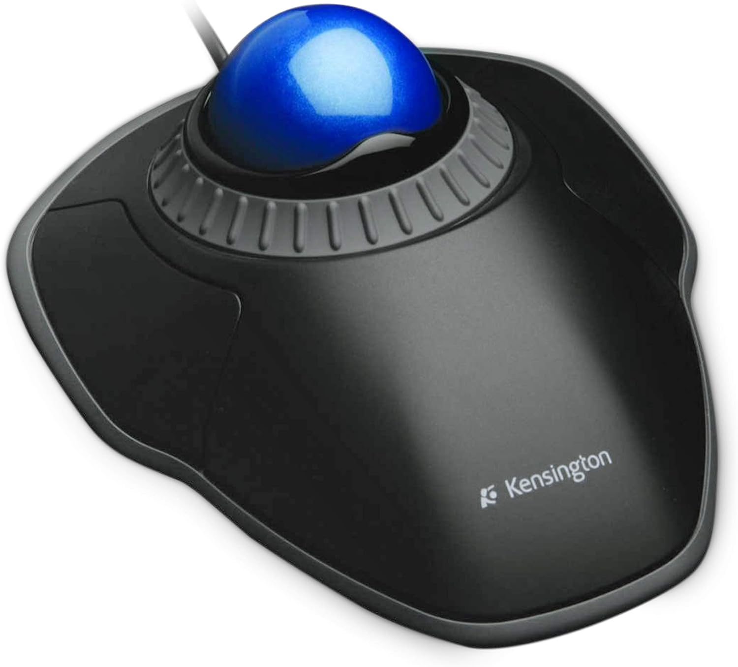 Kensington Orbit Mouse - Wired Ergonomic TrackBall Mouse for PC, Mac and Windows with Scroll Ring, Ambidextrous Design and Optical Tracking - Blue (K72337EU)-0