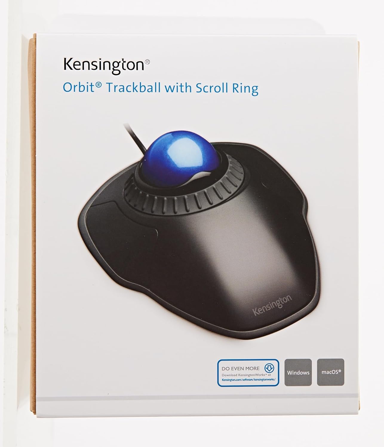 Kensington Orbit Mouse - Wired Ergonomic TrackBall Mouse for PC, Mac and Windows with Scroll Ring, Ambidextrous Design and Optical Tracking - Blue (K72337EU)-14