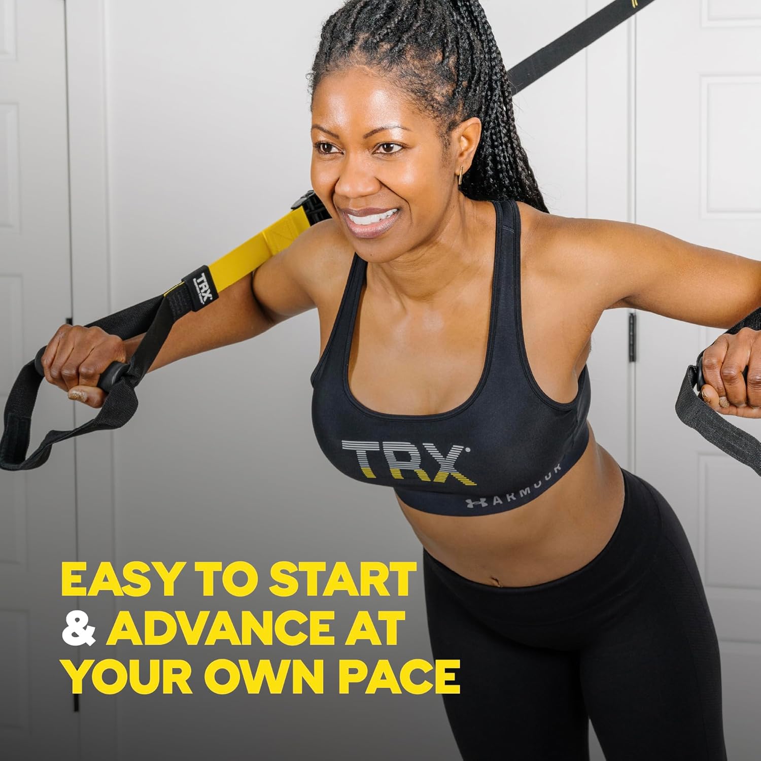 TRX All-in-One Suspension Training System, For Weight Training, Cardio, Cross-Training & Resistance Training, Full-Body Workout for Home, Travel & Outdoors, Includes Indoor & Outdoor Anchors-4