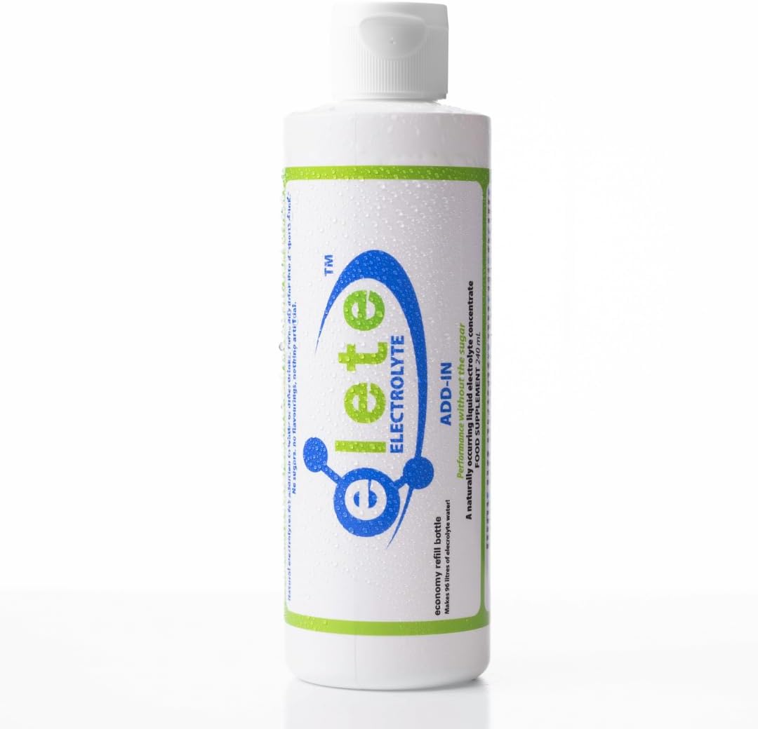 elete Electrolytes | Hydration Drops | Rehydration Drink | Trace Mineral Drops | Recovery | Sports Drink | 240ml Refill Bottle | Makes 96 Litres | Zero Calories | Zero Sugar-0