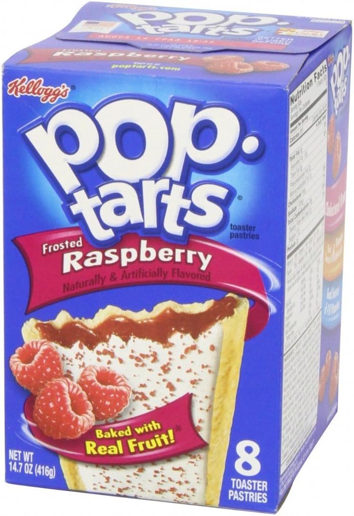 Kelloggs Frosted Raspberry Pop Tarts 416g-0