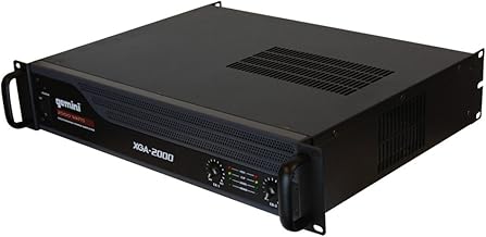 Gemini Sound XGA-2000 2-Channel Professional A/B Bridge PA System DJ Equipment Power 2000W Watt Instant Peak Power Rack Mount Audio Amplifier For Professional Set Up, Black,4.40 x 8.70 x 11.40