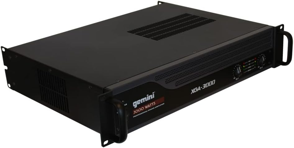 Gemini Sound XGA-3000 Professional A/B Bridge PA System DJ Equipment Power Rack Mount Audio Amplifier For Professional/Home Speaker Set Up (3000 Watts)-2