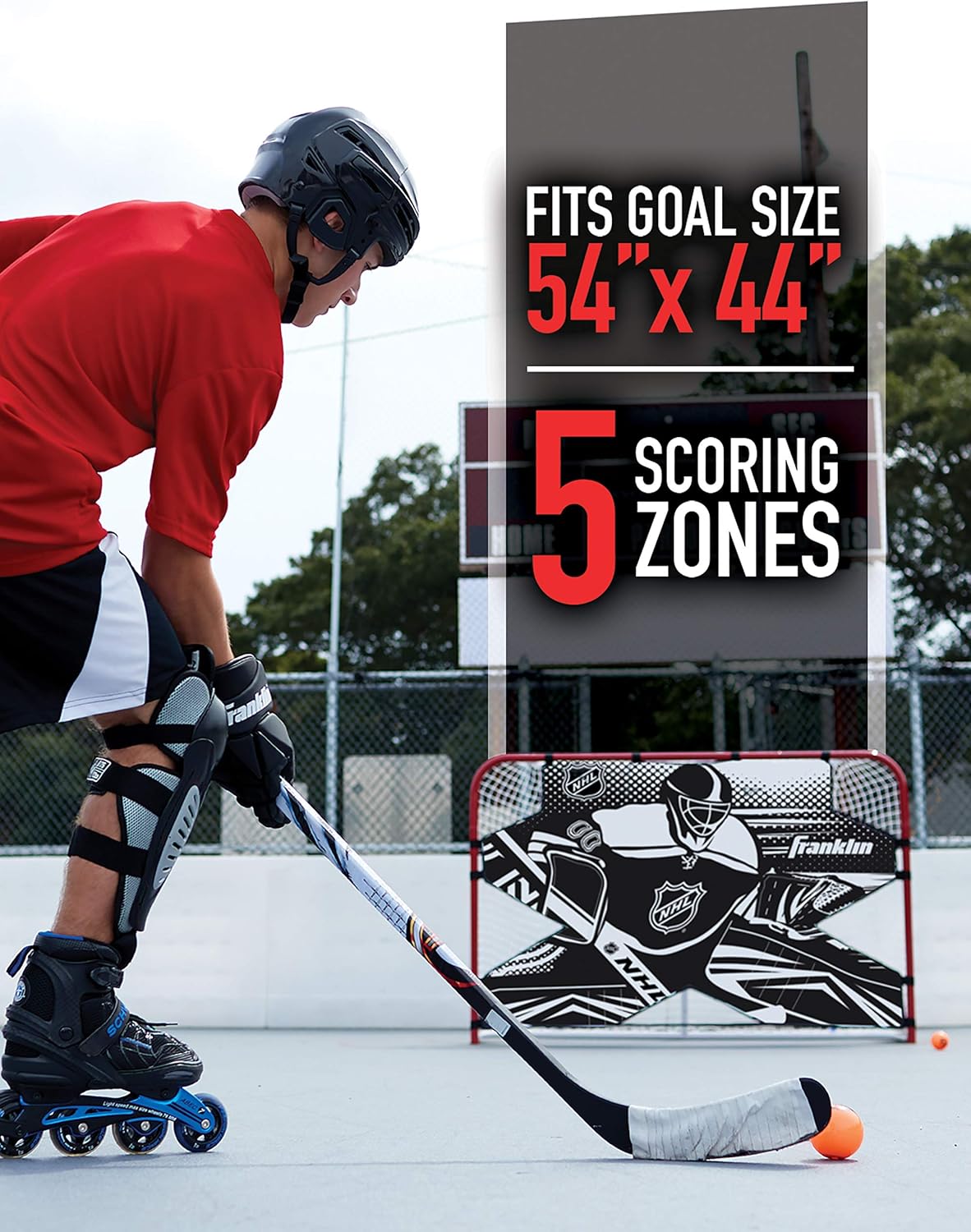 Franklin Sports NHL Hockey Goalie Shooting Target - Hockey Goal Practice Target - Street Hockey Net Goalie Target-2