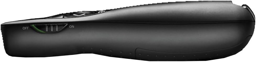 Logitech R400 Wireless Presentation Remote, 2.4 GHz, USB-Receiver, Red Laser Pointer, 15-Meter Operating Range, 6 Buttons, Intuitive Slideshow Control, Battery Indicator, PC - Black-2