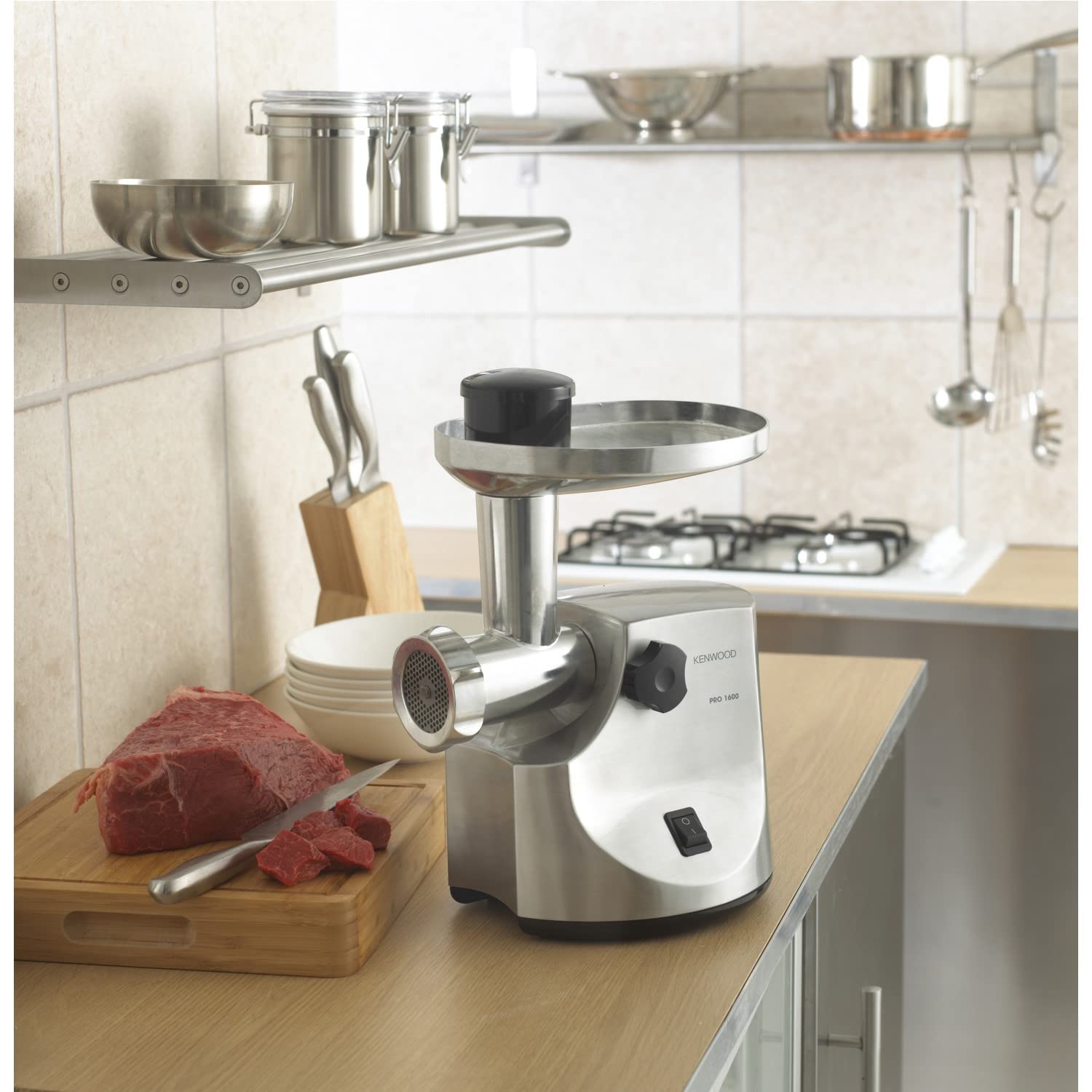 Kenwood MG510 Meat Grinder, 1600 W, Silver-4