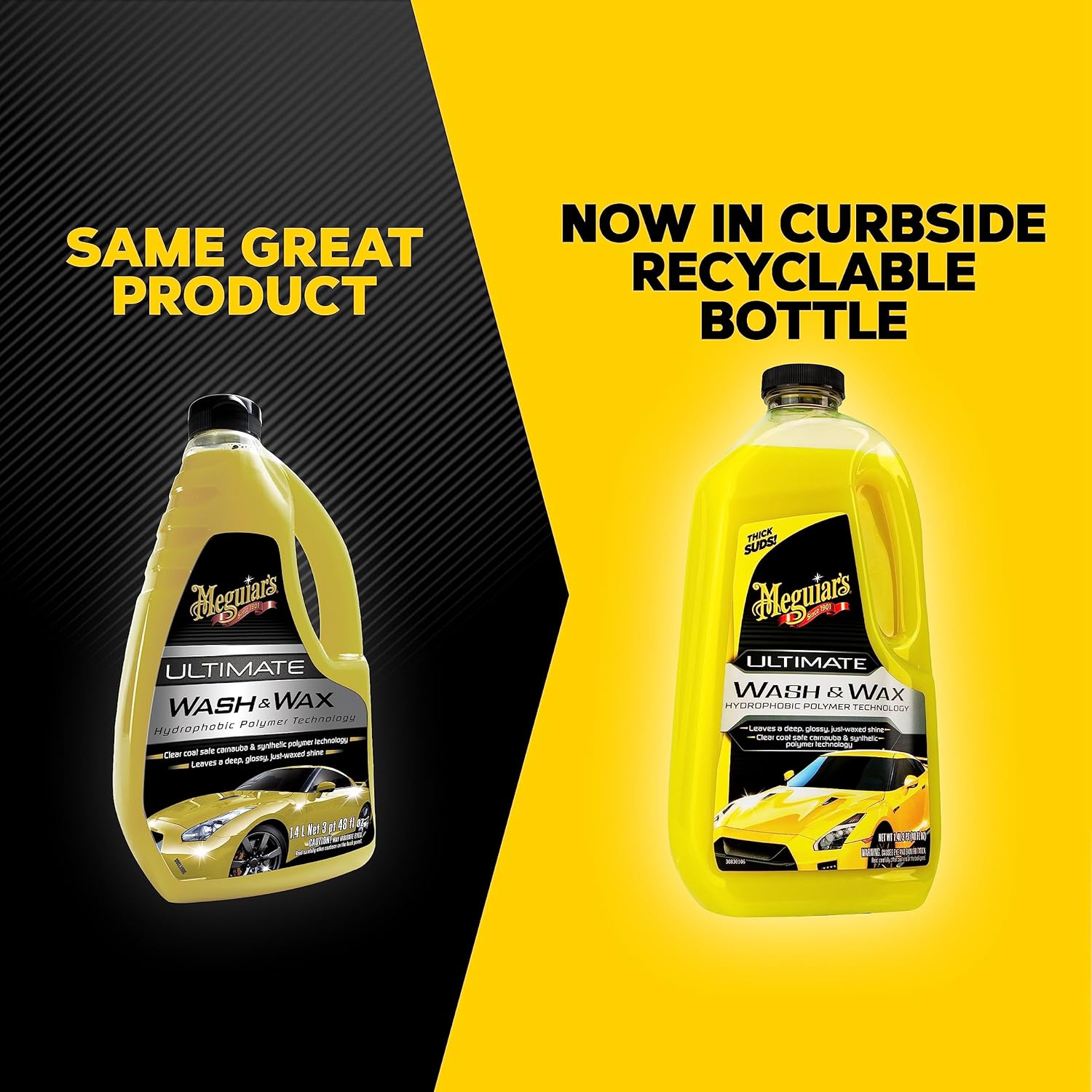 Meguiar's G17748EU Ultimate Car Wash & Wax 1.4L, Shampoo that leaves a deep, glossy, just-waxed shine-7