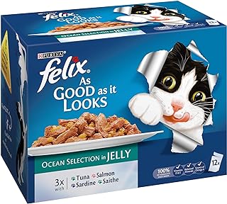 Felix As Good As It Looks Cat Food Ocean 4 x 12 x 100g (48 Pouches)