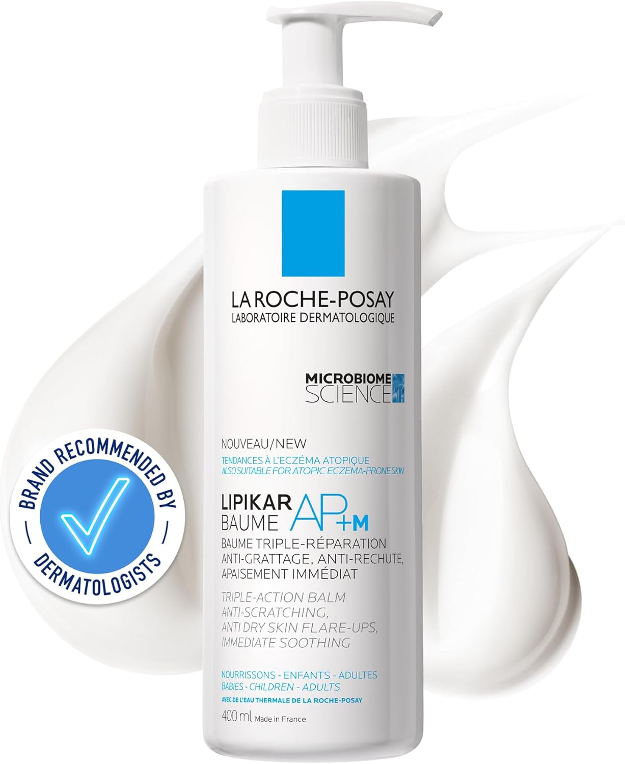 La Roche-Posay Lipikar Baume Ap+M Triple Action Body Moisturiser For Dry Skin 400ml-0