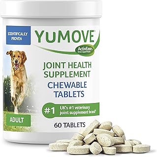 Lintbells | YuMOVE Dog | Essential Hip and Joint Supplement for Stiff Dogs | 60 Tablets