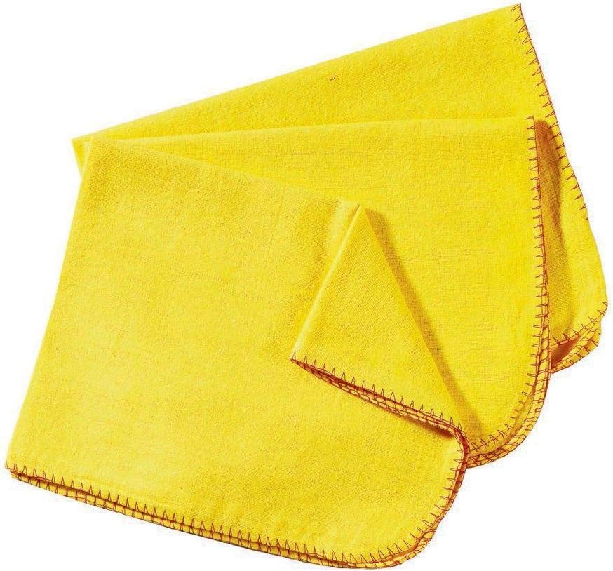 10 Pack of Heavy Duty Yellow Dusting Dusters / Cleaning Cloths.-1